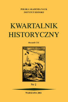 Kwartalnik Historyczny R. 109 nr 2 (2002), Komunikaty