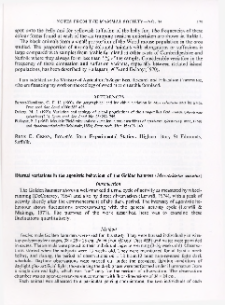 Diurnal variations in the agonistic behaviour of the Golden hamster (Mesocricetus auratus)