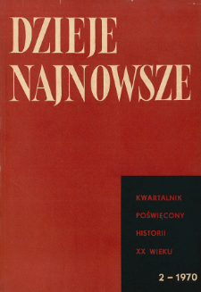 Dzieje Najnowsze : [kwartalnik poświęcony historii XX wieku] R. 2 z. 2 (1970), In memoriam : Felix Heinrich Gentzen (1914-1969)