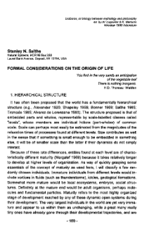 Formal considerations on the origin of life