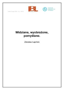 Widziane, wyobrażone, pomyślane