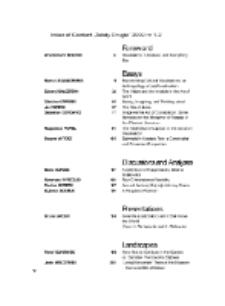 Teksty Drugie Nr 1-2 (2009), Index of Content