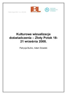 Kulturowe wizualizacje doświadczenia - Złoty Potok 18-21 września 2008