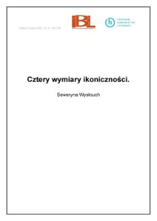 Cztery wymiary ikoniczności