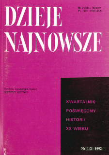 Dzieje Najnowsze : [kwartalnik poświęcony historii XX wieku] R. 24 z. 1-2 (1992), Życie naukowe