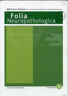 Folia Neuropathologica : former Neuropatologia Polska. Vol.51 (2013) nr 4