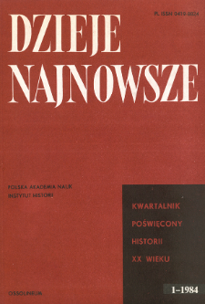 Geneza i początki formowania się poglądów "młodych" obozu narodowego na zagadnienia ustrojowe : (okres działalności Obozu Wielkiej Polski)