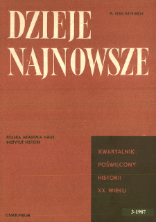 Dzieje Najnowsze : [kwartalnik poświęcony historii XX wieku] R. 19 z. 3 (1987), Recenzje