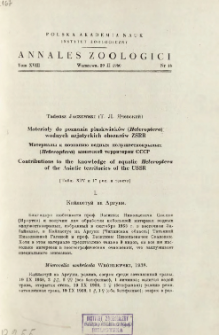 Notes on some Asiatic species of the genus Micronecta KIRK. (Heteroptera, Corixidae) = Uwagi o kilku azjatyckich gatunkach rodzaju Micronecta KIRK. (Heteroptera, Corixidae)