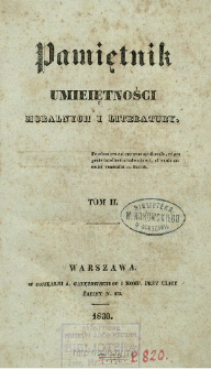 Pamiętnik Umiejętności Moralnych i Literatury. T. 2