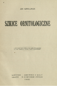 Szkice ornitologiczne