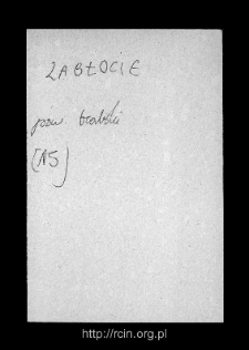 Zabłocie. Kartoteka powiatu bialskiego w średniowieczu. Kartoteka Słownika historyczno-geograficznego Mazowsza w średniowieczu