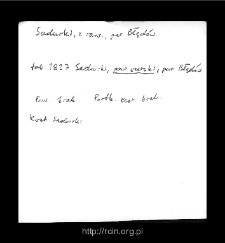 Sadurki. Files of Biala Rawska district in the Middle Ages. Files of Historico-Geographical Dictionary of Masovia in the Middle Ages