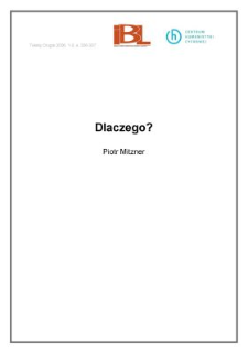 Dlaczego?