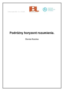 Podróżny horyzont rozumienia