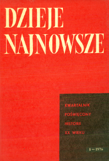Dzieje Najnowsze : [kwartalnik poświęcony historii XX wieku] R. 8 z. 1 (1976), Listy do redakcji