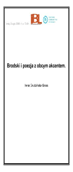 Brodski i poezja z obcym akcentem