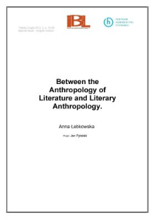 Between the Anthropology of Literature and Literary Anthropology