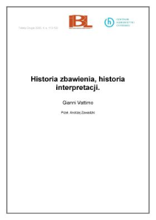 Historia zbawienia, historia interpretacji