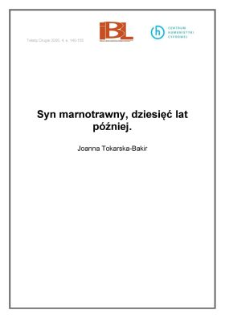 Syn marnotrawny, dziesięć lat później