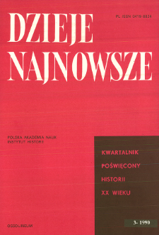 Dzieje Najnowsze : [kwartalnik poświęcony historii XX wieku] R. 22 z. 3 (1990), Życie naukowe