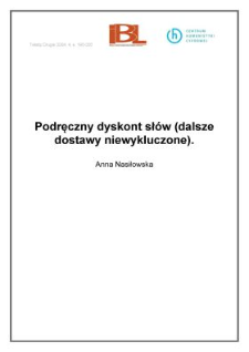 Podręczny dyskont słów (dalsze dostawy niewykluczone)