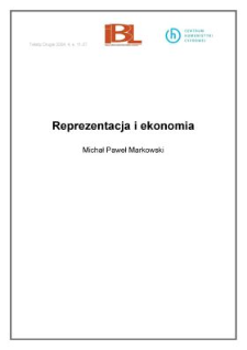 Reprezentacja i ekonomia