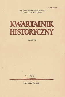 Kwartalnik Historyczny R. 90 nr 2 (1983), Strony tytułowe, spis treści