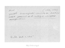 Nur from 1511. Files of Nur district in the Middle Ages. Files of Historico-Geographical Dictionary of Masovia in the Middle Ages