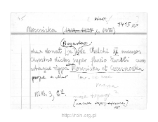 Mościska. Kartoteka powiatu nurskiego w średniowieczu. Kartoteka Słownika historyczno-geograficznego Mazowsza w średniowieczu