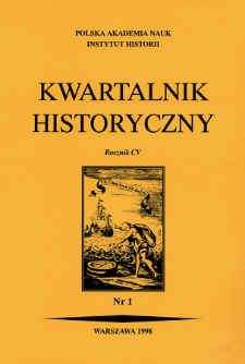 Kwartalnik Historyczny R. 105 nr 1 (1998), Kronika
