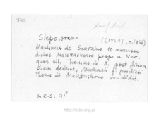 Ślepowrony. Files of Nur district in the Middle Ages. Files of Historico-Geographical Dictionary of Masovia in the Middle Ages