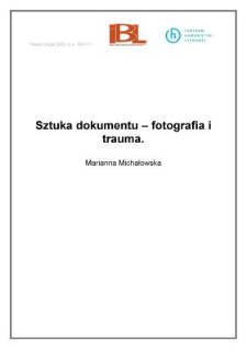 Sztuka dokumentu - fotografia i trauma