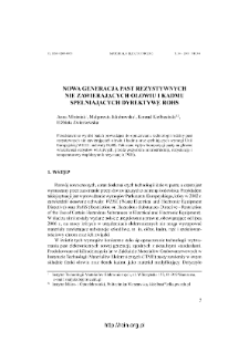 Nowa generacja past rezystywnych nie zawierających ołowiu i kadmu spełniających dyrektywę RoHS = The new generation of lead-free and cadmium-free resistive pastes in accordance with ROHS directive