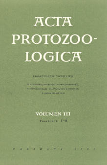 Acta Protozoologica, Vol. 3, Fasc.1-8
