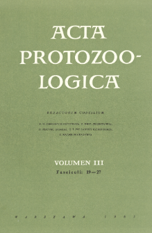 Acta Protozoologica, Vol. 3, Fasc.19-27
