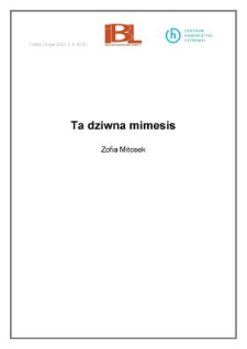 Ta dziwna mimesis