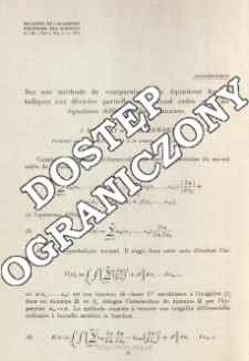 Sur une méthode de comparaison des équations hyperboliques aux dérivées partielles du second ordre avec les équations différentielles ordinaires