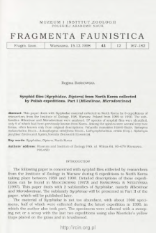 Syrphid flies (Syrphidae, Diptera) from North Korea collected by Polish expeditions. Pt. 1, (Milesiinae, Microdontinae)