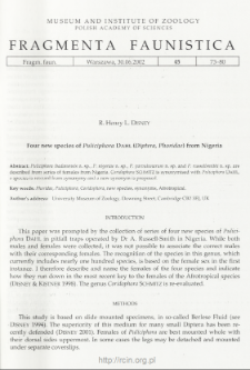 Four new species of Puliciphora Dahl (Diptera, Phoridae) from Nigeria