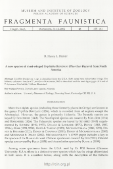 A new species of short-winged Triphleba Rondani (Phoridae: Diptera) from North America