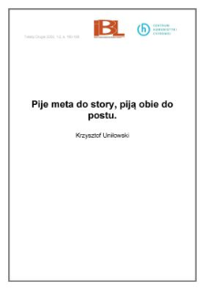 Pije meta do story, piją obie do postu