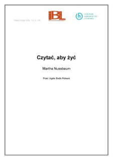 Czytać, aby żyć