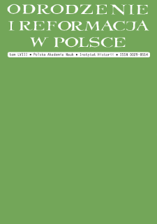 „Grzeczny dysydent”? O pracy Dariusza M. Bryćko, The Irenic Calvinism of Daniel Kałaj (d. 1681). A Study in the History and Theology of the Polish‑Lithuanian Reformation