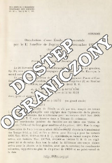 Occultation d'une Étoile fondamentale par le II Satellite de Jupiter le 20 Novembre 1952