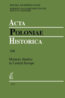 Acta Poloniae Historica. T. 106 (2012), Reviews