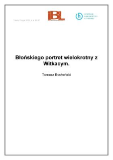 Błońskiego portret wielokrotny z Witkacym