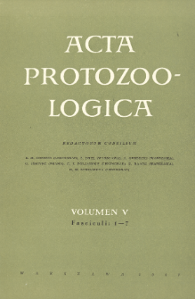 Acta Protozoologica, Vol. 5, Fasc.1-7