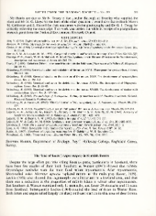 The food of foxes (Vulpes vulpes) in Scotish forests