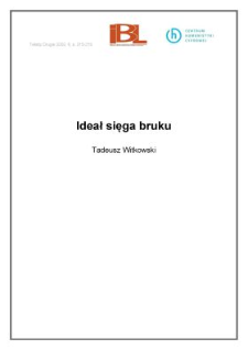 Ideał sięga bruku